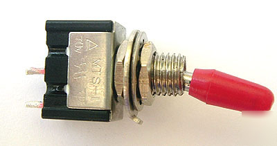 Miniature toggle switch on/off 6A 6 amp 125VAC spst (8)