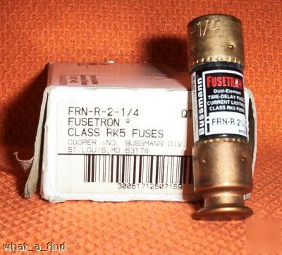 New 10 fusetron frn-r-2-1/4 fuse 2 1/4 a buss 