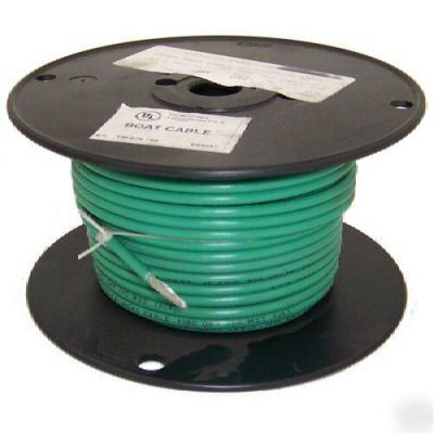 New 100FT 10 awg green boat / marine cable wire 