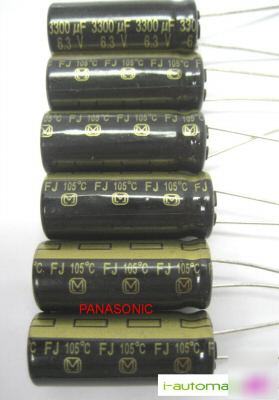Panasonic [m] fj 6.3V 3300UF motherboard capacitor x 12