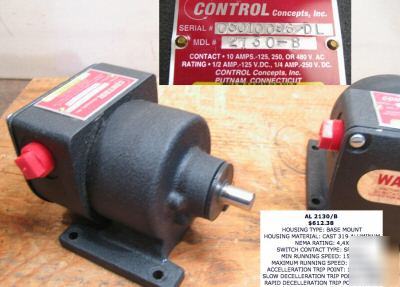 Speed switch (control concepts # 2130/b) 10A contacts