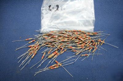 Vintage 2.2K silver band resistors.valve/audio/hi-fi 