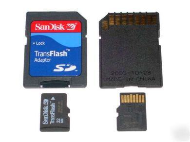 32M transflash & sd adapter for microcontroller project