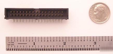 4 wall right angle pcb header connectors 34 pin 20 pc.