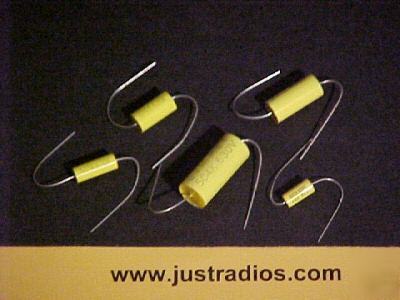 .02UF @ 1000 volt tubular axial film capacitors qty=10 