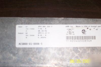 Abb ACS800-U1-0006-5 ac drive ACS800U100065