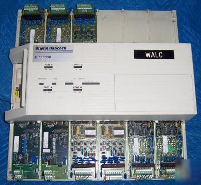 Bristol babcock dpc 3330 process controller + 9 cards