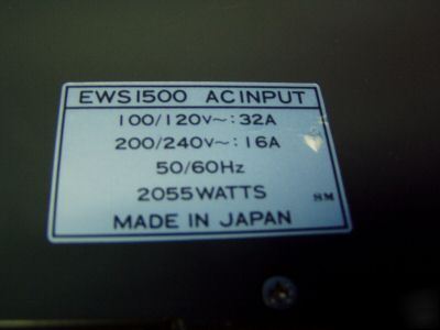 Densei-lambda ews-series power supply m/n: EWS1500-24