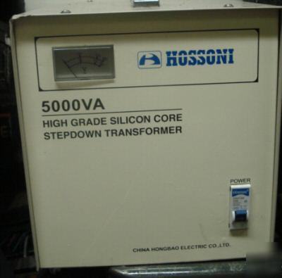 Hossoni 5000 w watt va transformer high grade silicon 