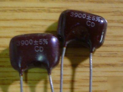 New 10PCS 500V 3900PF dipped silver mica capacitors 