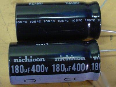 New 10PCS nichicon 400V 180UF 105C radial capacitors 