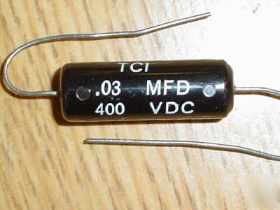 New 25PCS 400V .03UF tci axial mylar film capacitor 