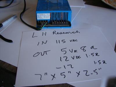 Cnc power supply 5 vdc 8 a, 12 vdc 1.5 a. -12V 1.5 a