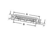 3421-6000 _ 1PC. socket connector 20 contact open gold