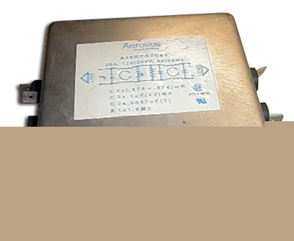 Aerovox rfi filter 120VAC 250VAC 20 amp lot of 5
