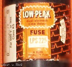 Buss low peak lps-225 amp fuse LPS225 class K5 lnc