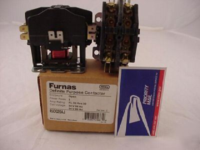 Furnas contactor 45CG20AJ 2 pole 24 volt coil 20/30 amp