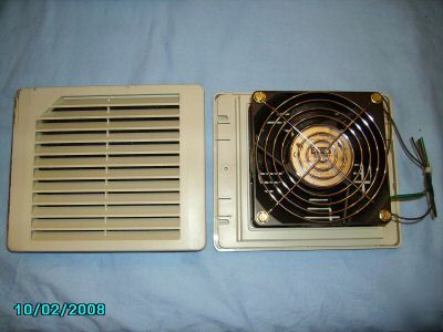 Hoffman enclosure fan/filter combo set - 115VAC fan