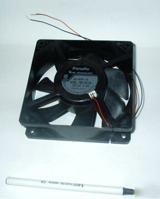 New 12 v dc fans, brushless; panaflo; model FBA12G12H; 