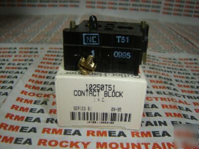 New cutler hammer contact block 10250T51 1 nc