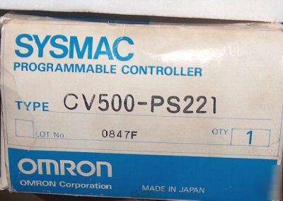 Omron CV500-PS221 cpu 100/240 input power supply 