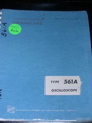 Tektronix type 561A oscilloscope instruction manual