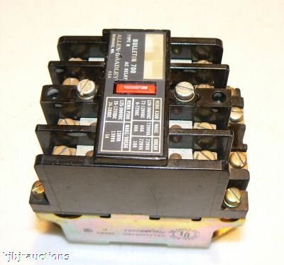 Ab allen bradley 700 type n nema ac relay contactor