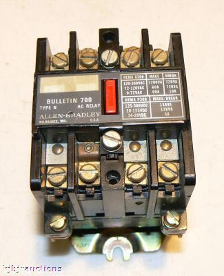 Ab allen bradley 700 type n nema ac relay contactor