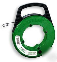 New greenlee steel fish tape #438-10 , 125' x 1/8