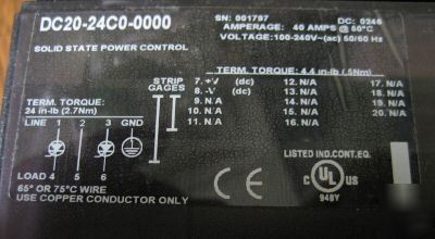 Watlow DC20-24C0-0000 din-a-mite solid state power