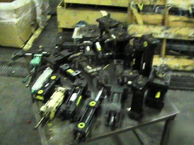  large lot parker, hydra, cylinders air & hydraulic 