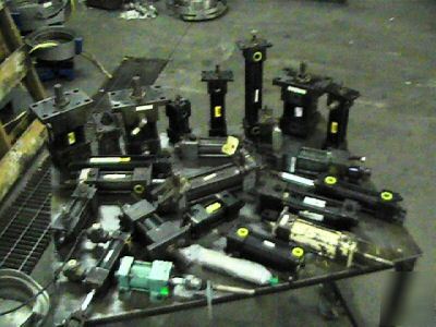  large lot parker, hydra, cylinders air & hydraulic 