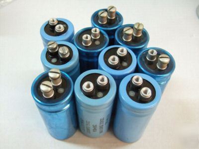 Lot 10 mallory capacitor 1000MFD 75VDC CG102U075R3C