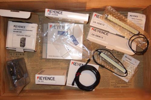 2 keyence bar leds lamps, illumination controller, more