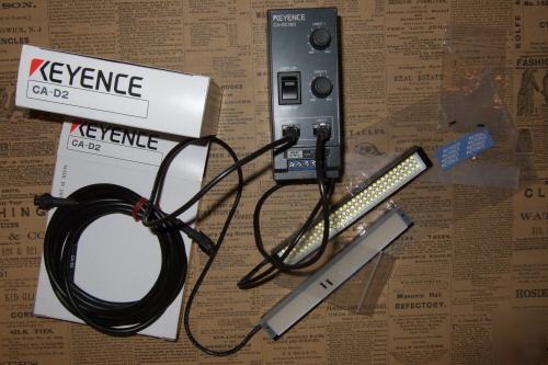 2 keyence bar leds lamps, illumination controller, more