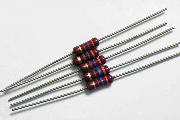 25) 360 ohm 1/2W piher hi-q carbon film resistors 5%