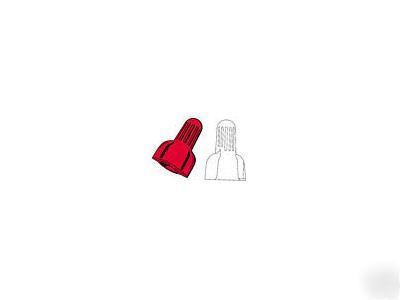 3M 512 electrical spring connectors, red, 500/bag