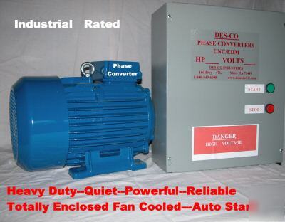 5-10 hp static phase converter--des-co industries