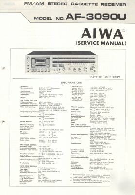 Aiwa original service manual af-3090U AF3090U