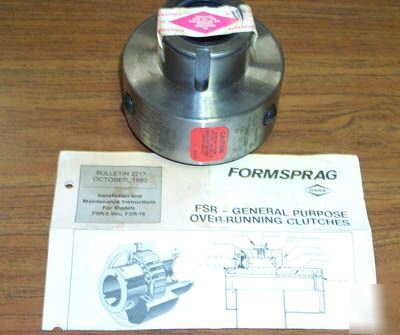 Formsprag mod# fsr-12/1.5 rh ng over running clutch