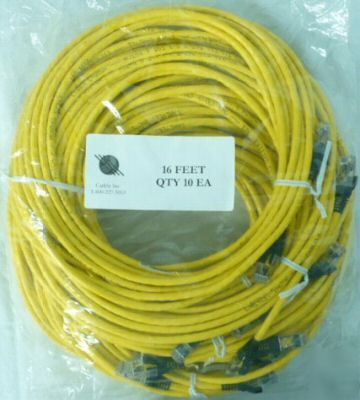 Lot (10 pcs) of 11FT CAT6 ethernet patch lan n/w cable