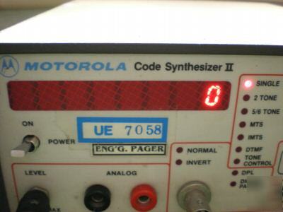 Motorola code synthesizer ii R1151A - works 