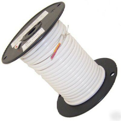 New 2CON 18AWG white boat / marine cable wire 100FT. 
