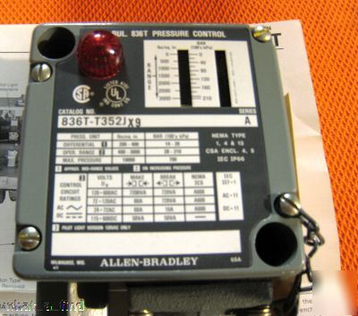 New allen bradley 836T-T352JX9 pressure control switch 