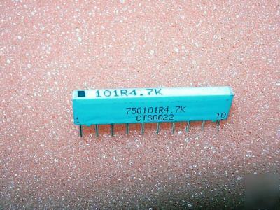 New cts resister networks 750 series 750101R4.7K * *