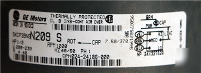 New ge electric motor 1/2 hp 5KCP39NGN209