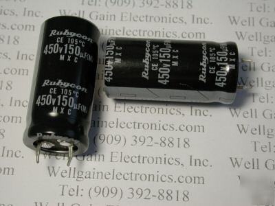 Rubycon 150UF 450V mxc 105'c electrolytic capacitor 