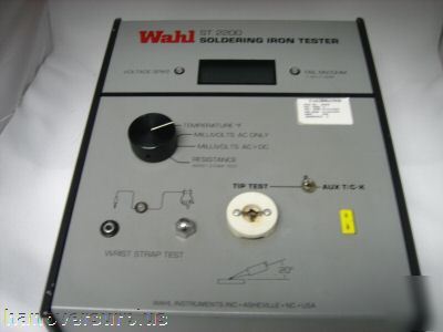 St 2200 lot of 1 wahl soldering iron tester -used-