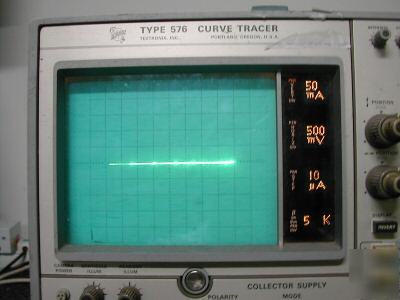 Tektronix 576 curve tracer with A1007
