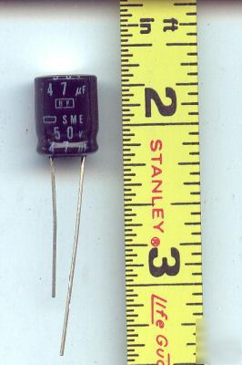 47UF/50V/85C electrolytic CAPACITOR100LOT radialbipolar